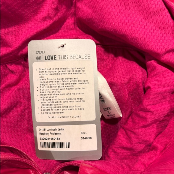 Lorna Jane Shimmering Pink Jacket - Picture 3 of 7